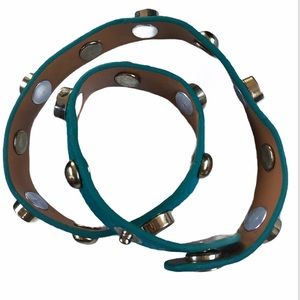 MICHAEL KORS STUDDED MONOGRAMMED LEATHER BRACELET